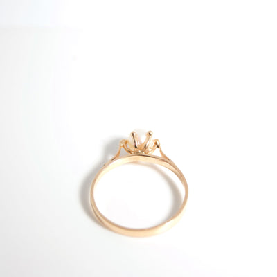 Anillo oro rosa y perla