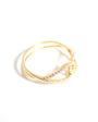 Anillo oro amarillo entrelazado