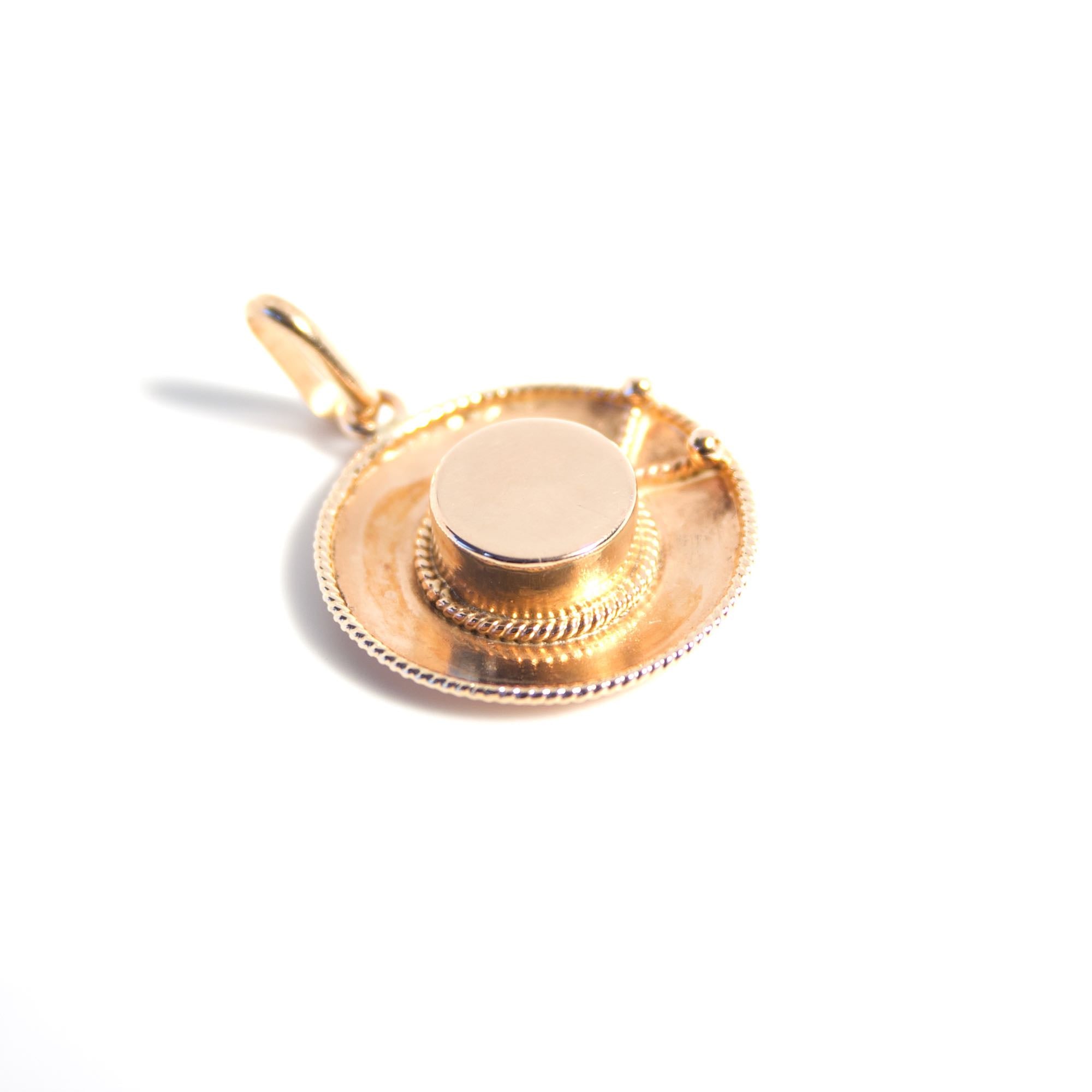Sombrero oro rosa