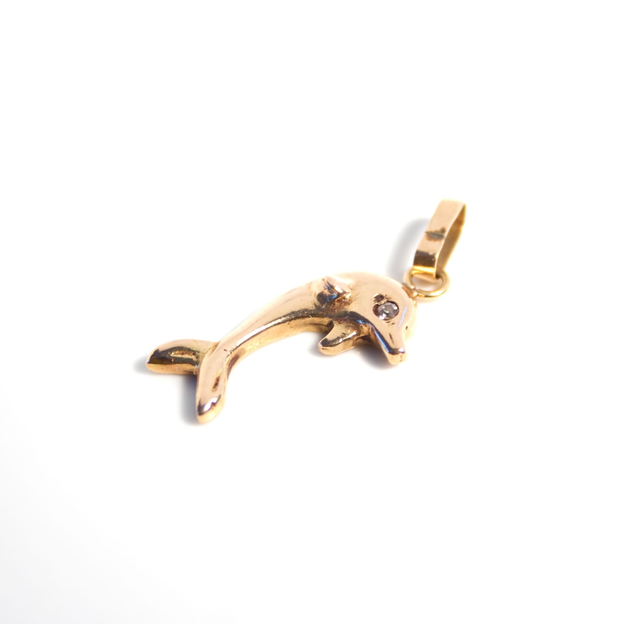 Delfín oro rosa