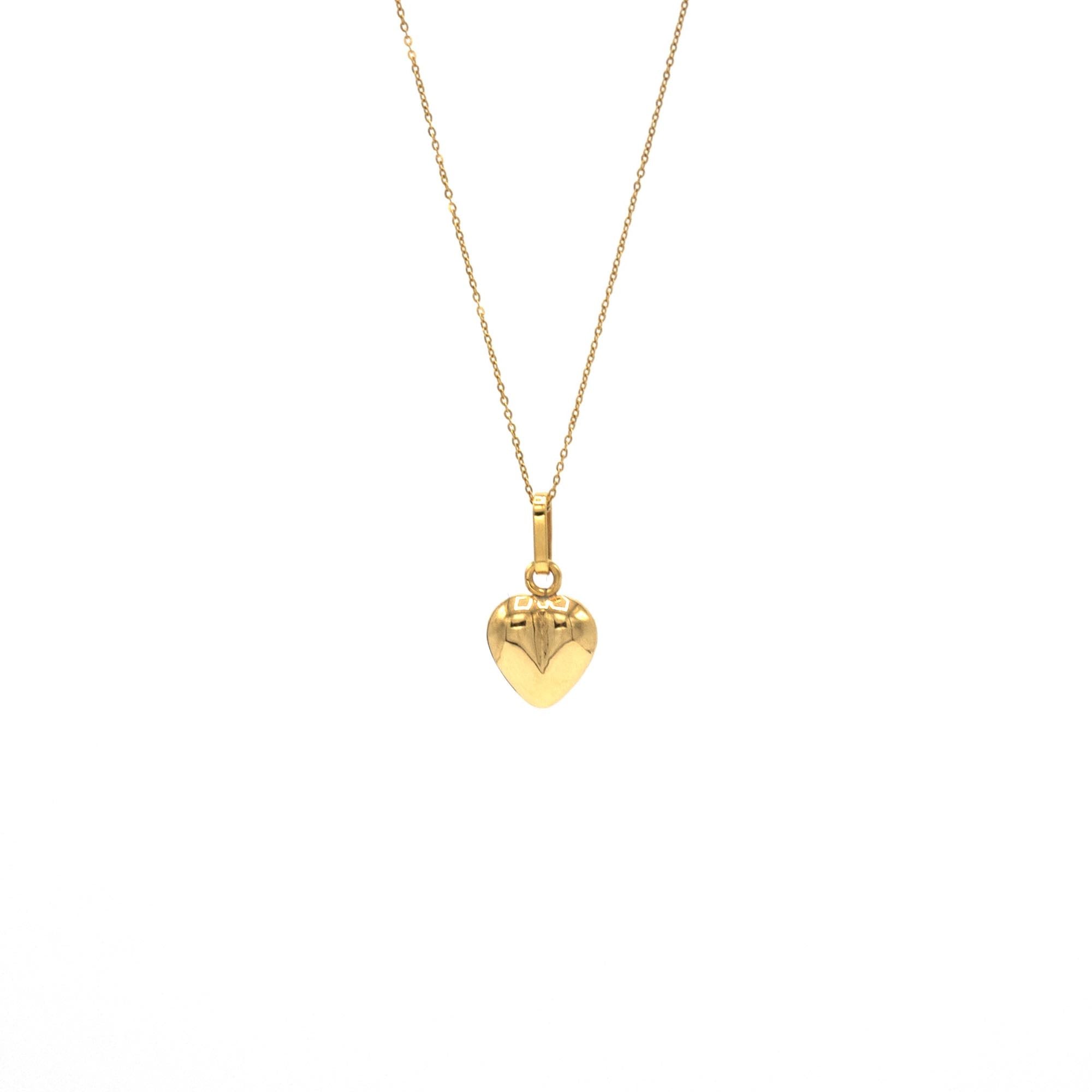 Colgante corazon y cadena 60