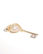 Llave con corazon Oro bicolor