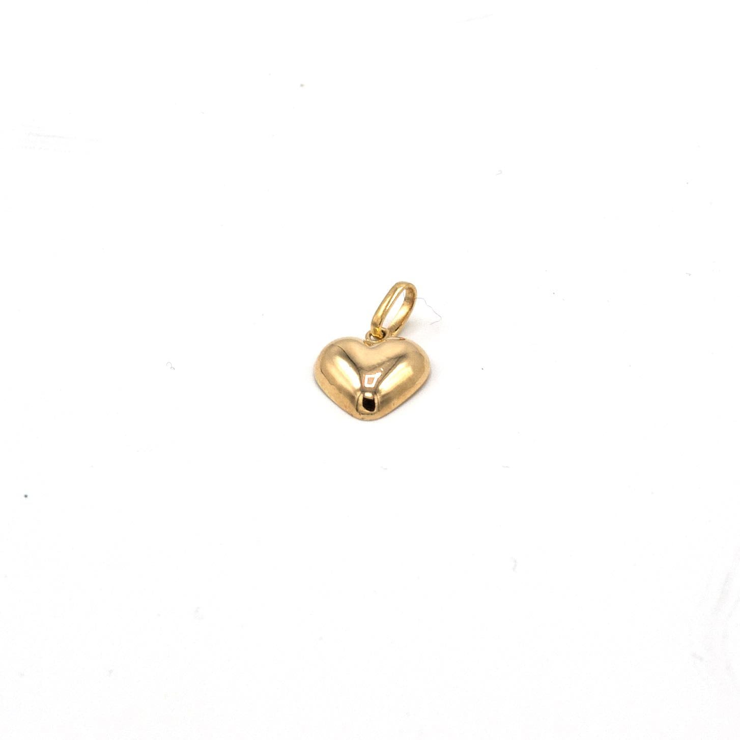 Corazón oro rosa plano