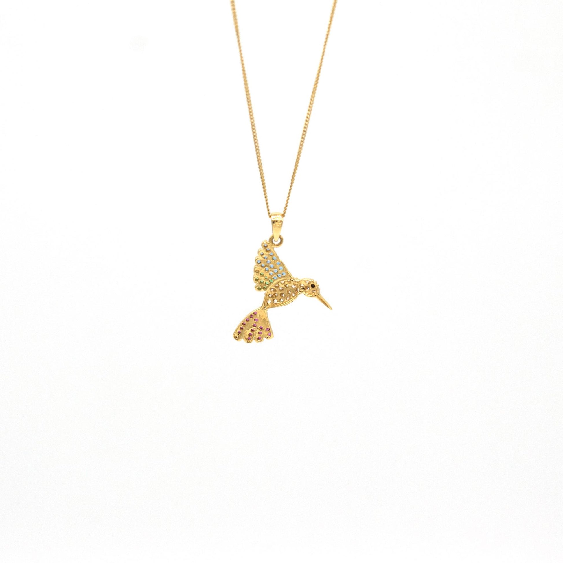 Colgante colibrí con cadena