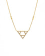 Colgante Oro amarillo triangular