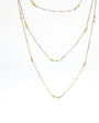 Colgante triple perlas oro amarillo