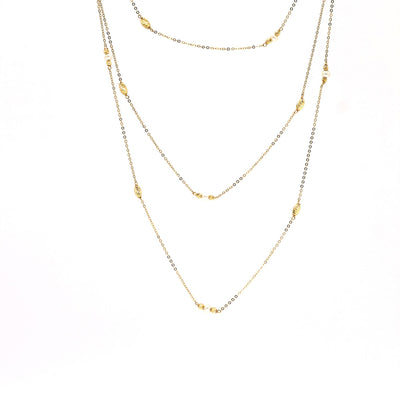 Colgante triple perlas oro amarillo