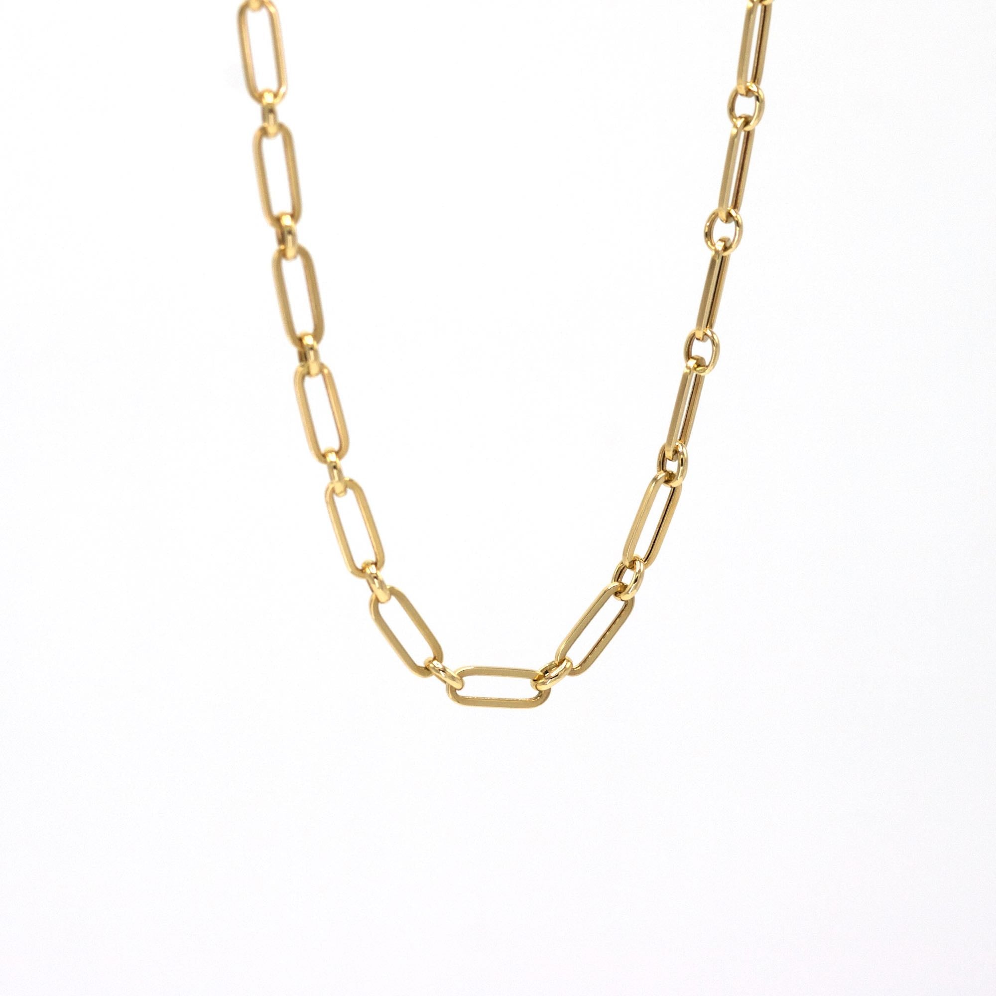 Collar doble eslabones oro amarillo