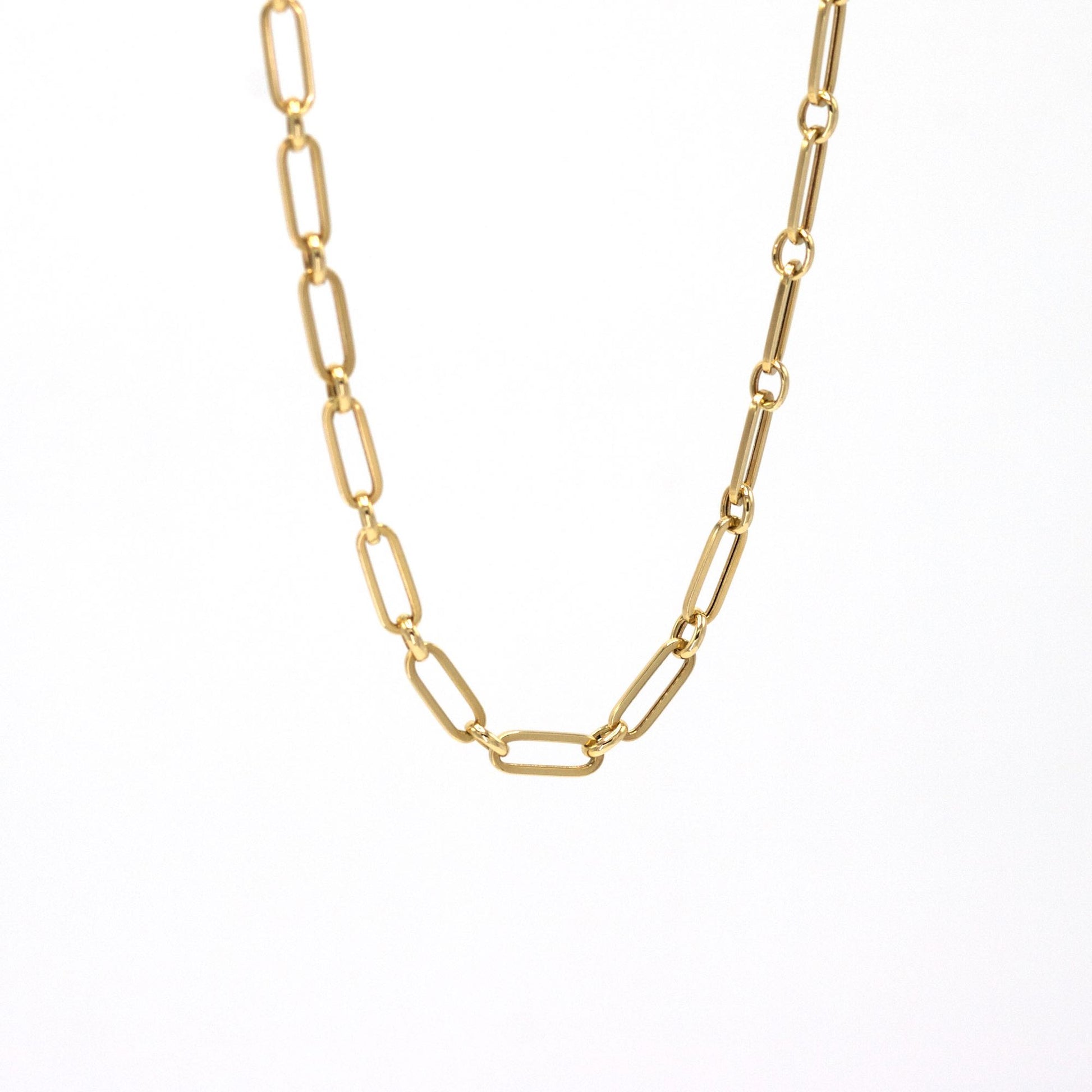 Collar doble eslabones oro amarillo