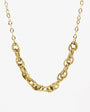 Collar eslabones trenzados oro amarillo