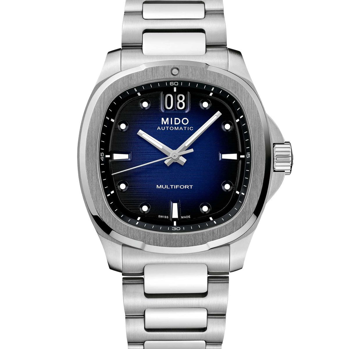 Reloj Mido Multifort TV Big Date Acero Azul