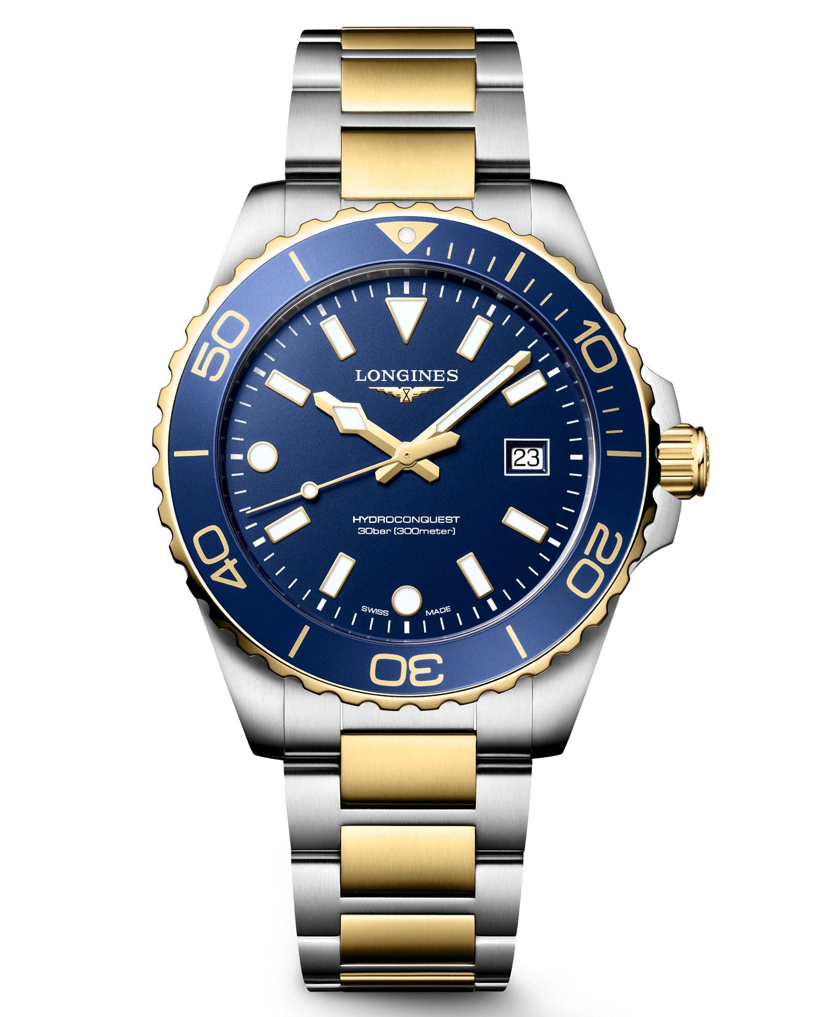 Reloj Longines Hydroconquest 42MM bicolor azul