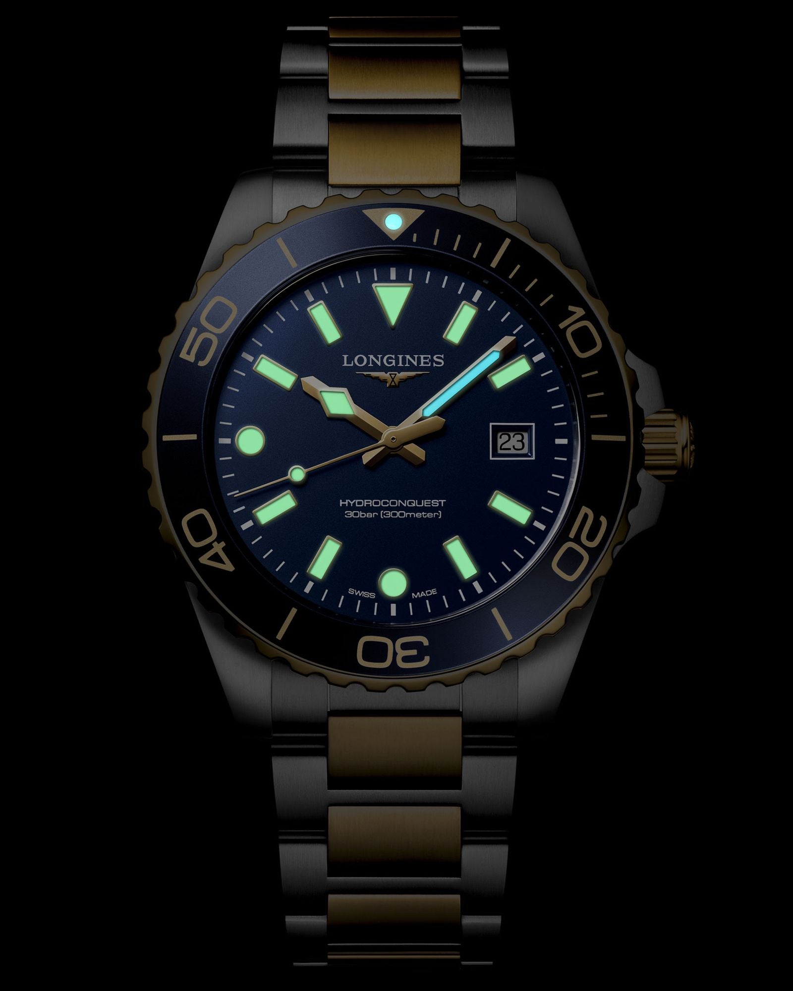 Reloj Longines Hydroconquest 42MM bicolor azul