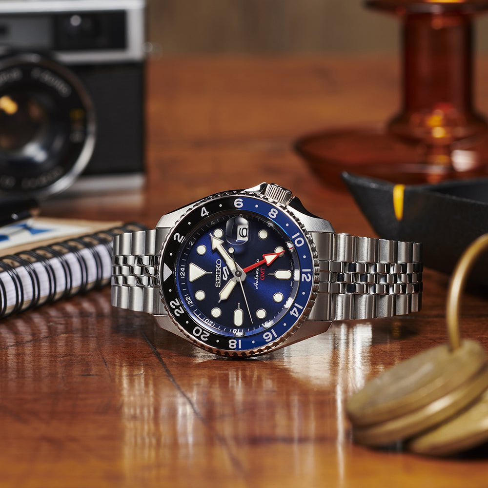 Seiko ssk003k1 5 Sports SKX Sports Style GMT Series