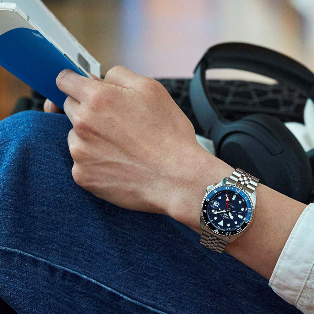 Seiko ssk003k1 5 Sports SKX Sports Style GMT Series