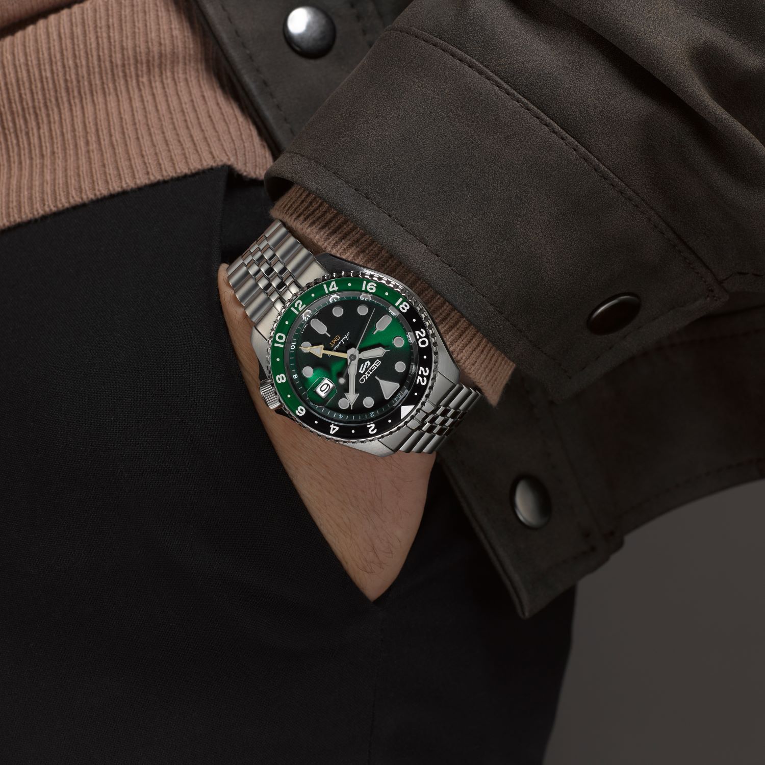 Seiko SSK035K1 5 Sports Style GMT Series