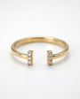 Doble T 6 diamantes amarillo