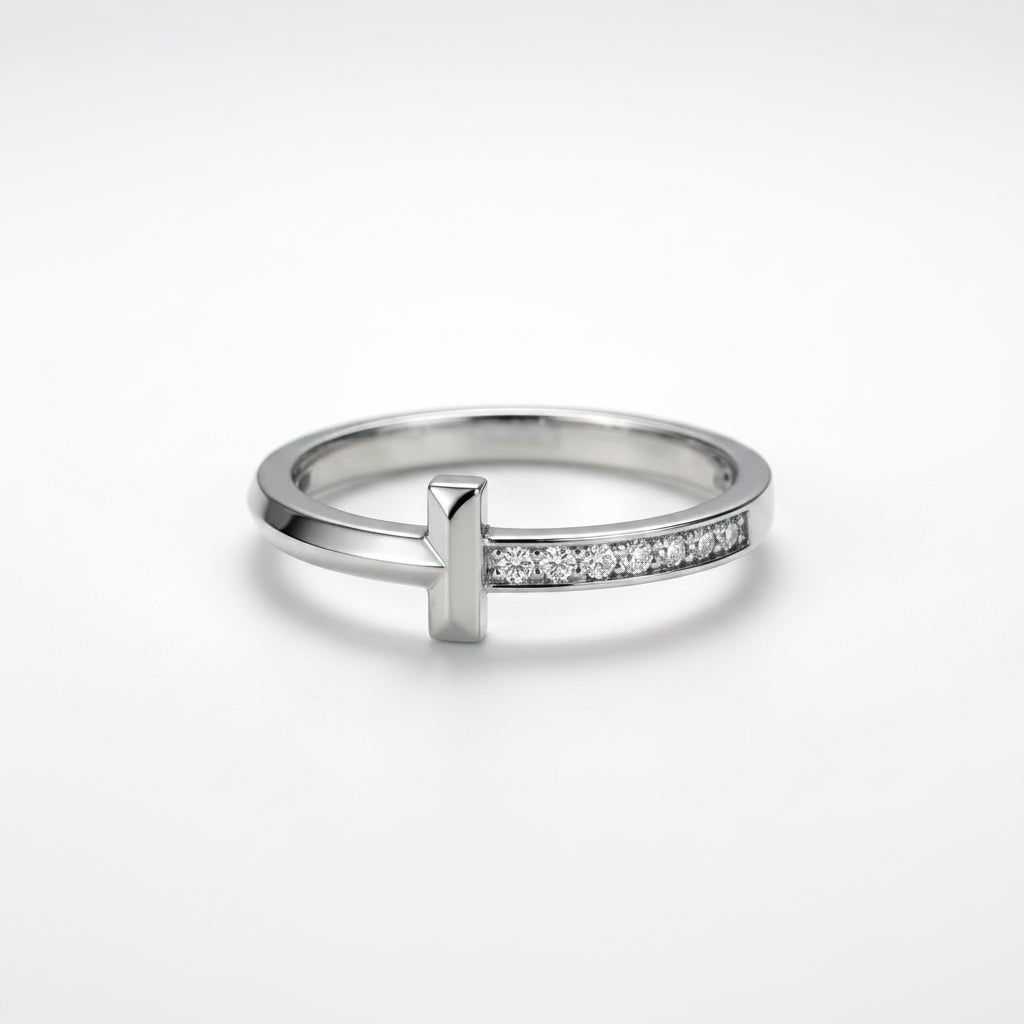 Anillo T 7 diamantes