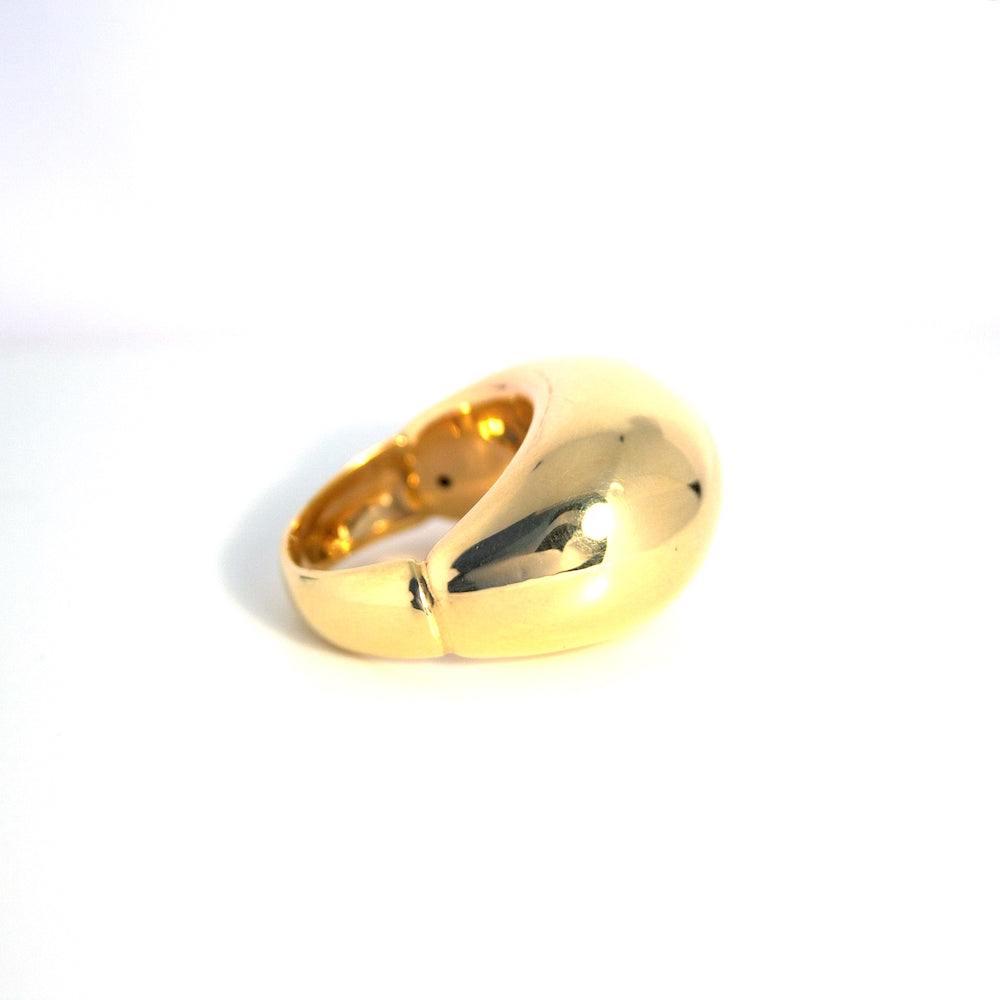 Anillo oro amarillo bombé