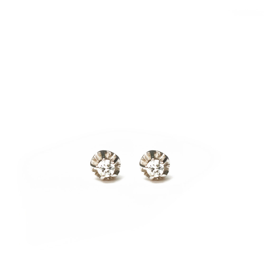 Aros Oro blanco chaton