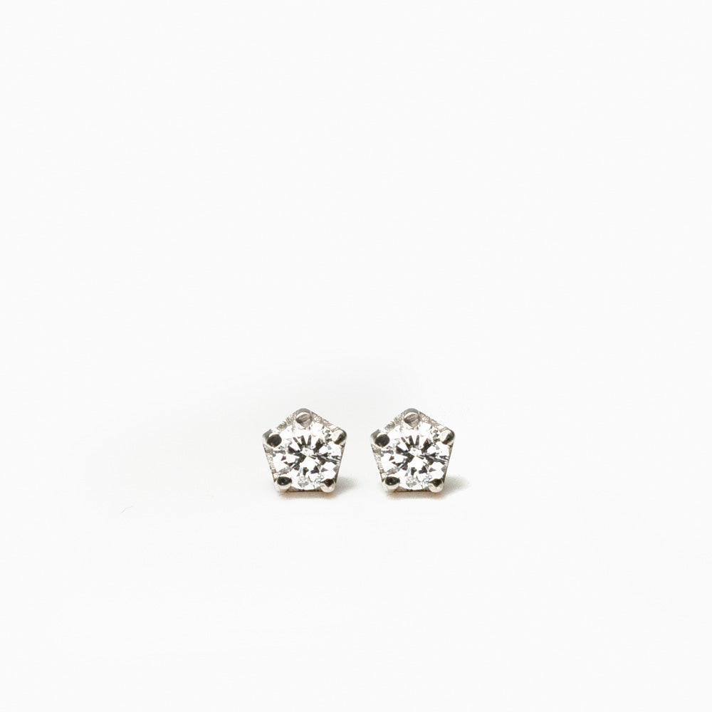 Aros oro y brillantes