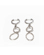 Aros Oro Blanco y diamantes