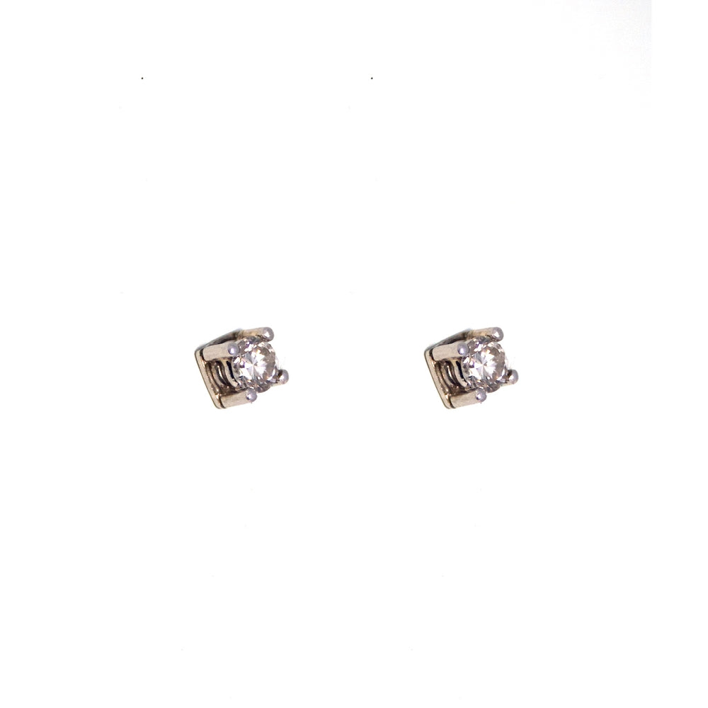 Aros platino con brillantes
