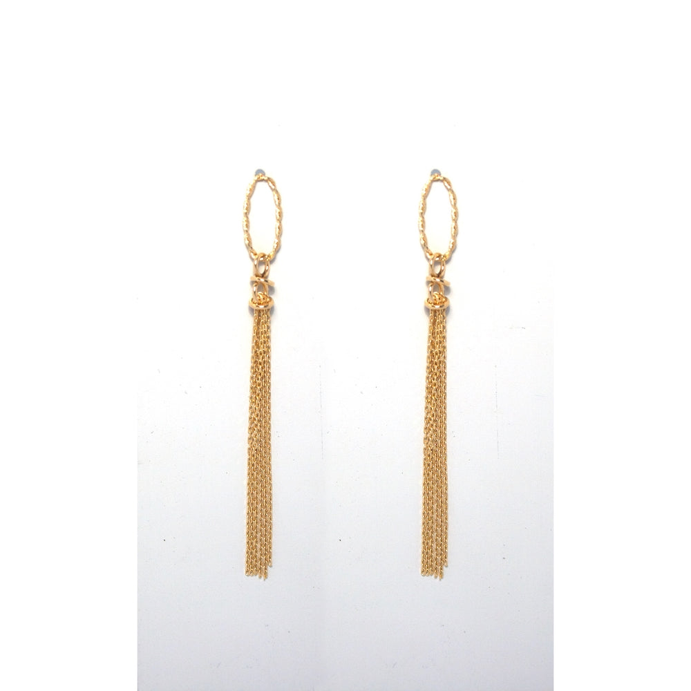 Aros colgantes cadenitas