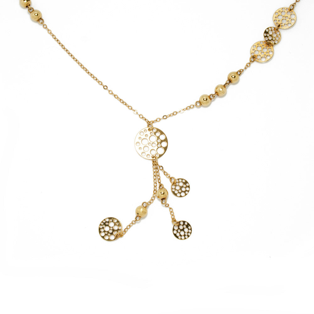 Collar circulos perforados