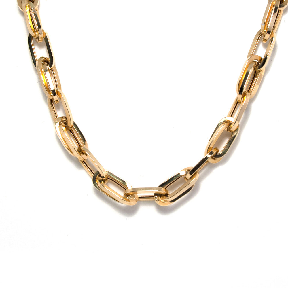 Collar Oval Oro amarillo