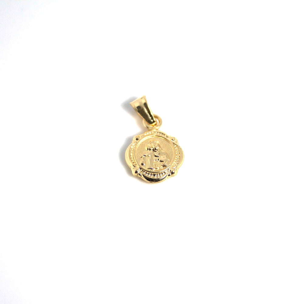 Medalla virgen y jesus