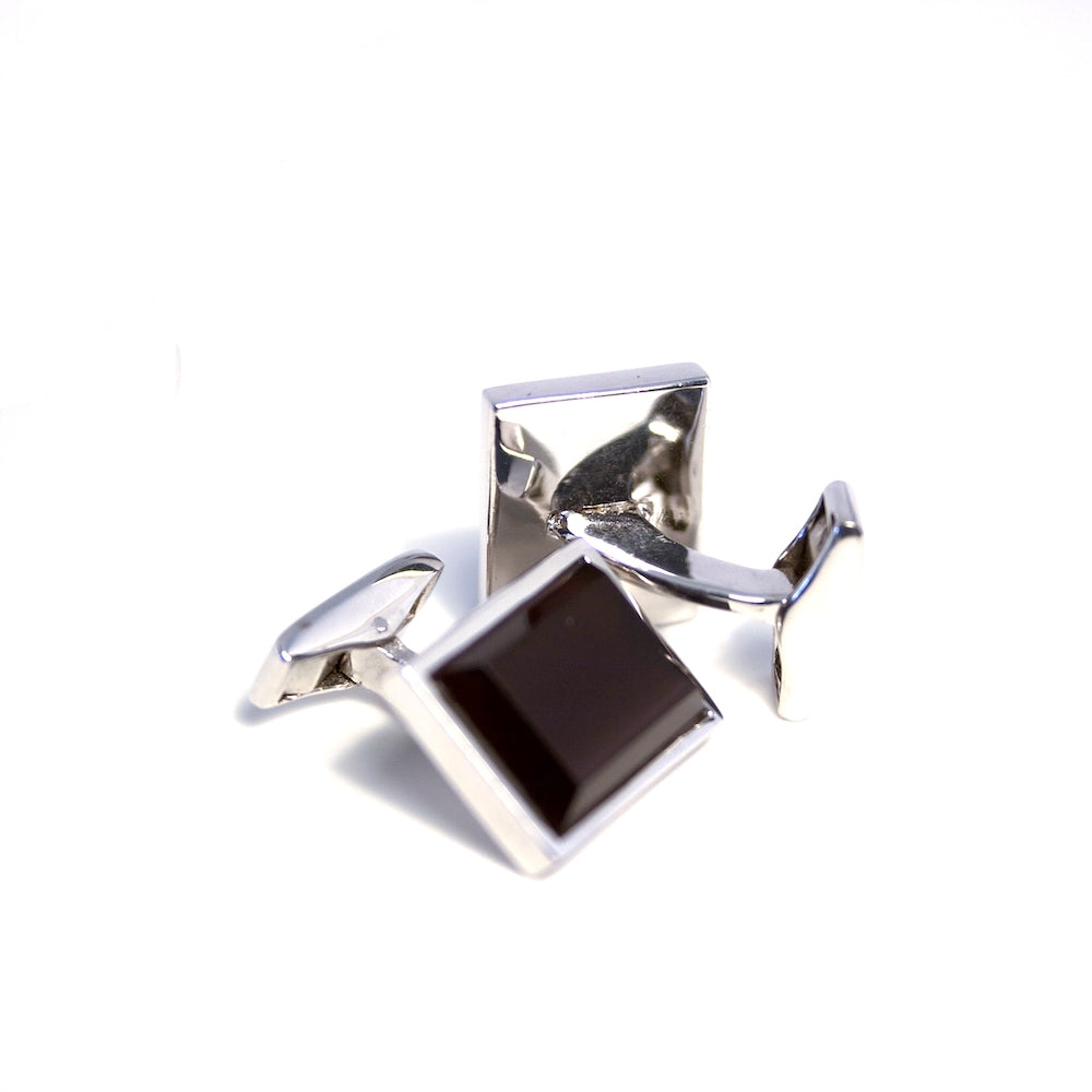 Colleras plata con amatista